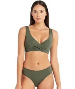Sea Level Eco Essentials Mid Bikini Brief - Khaki -BRASTOGO Sales sea level essentials mid bikini brief khaki 7