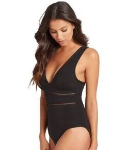 Sea Level Essentials Spliced B-DD Cup One Piece Swimsuit - Black 10 Sea Level Essentials Spliced B-DD Cup One Piece Swimsuit - Black -BRASTOGO Sales sea level essentials spliced b d cup one piece swimsuit black 02