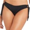 Sea Level Essentials Tie Side Hipster Bikini Brief - Black -BRASTOGO Sales sea level essentials tie side hipster bikini brief black 2
