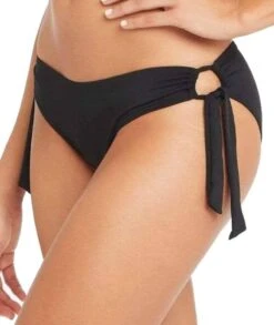 Sea Level Essentials Tie Side Hipster Bikini Brief - Black -BRASTOGO Sales sea level essentials tie side hipster bikini brief black 4