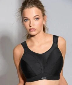 Shock Absorber Active D+ Classic Support Wirefree Sports Bra - Black -BRASTOGO Sales shock absorber active d classic support sports bra black 4