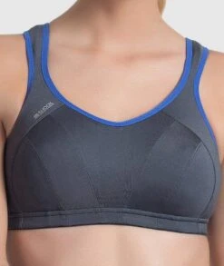 Shock Absorber Active Multisport Wirefree Support Bra - Dark Grey -BRASTOGO Sales shock absorber active multisport support bra dark grey 3