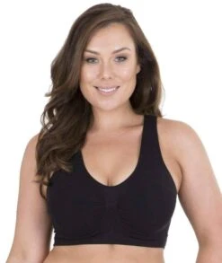 Sonsee High Back Comfort Bra - Black