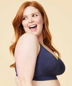 Sugar Candy Crush Fuller Bust Seamless F-HH Cup Wirefree Lounge Bra - Denim -BRASTOGO Sales sugar candy crush fuller bust seamless everyday bra denim1