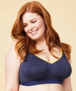 Sugar Candy Crush Fuller Bust Seamless F-HH Cup Wirefree Lounge Bra - Denim -BRASTOGO Sales sugar candy crush fuller bust seamless everyday bra denim2