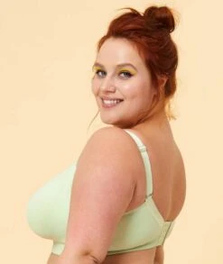 Sugar Candy Fuller Bust Seamless F-HH Cup Wirefree Lounge Bra - Mint Green -BRASTOGO Sales sugar candy fuller bust seamless f hh cup lounge bra mint green 6