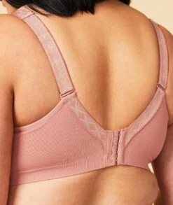 Sugar Candy Fuller Bust Seamless F-HH Cup Wirefree Lounge Bra - Rosewood -BRASTOGO Sales sugar candy fuller bust seamless f hh cup lounge bra rosewood 5