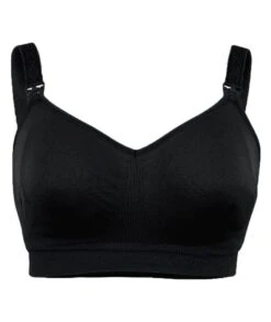 Cake Maternity Popping Candy Fuller Bust Seamless F-HH Cup Wirefree Nursing Bra - Black -BRASTOGO Sales sugar candy fuller bust seamless nursing bra black 5
