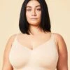 Sugar Candy Fuller Bust Seamless F-HH Cup Wirefree Lounge Bra - Beige -BRASTOGO Sales sugar candy fuller seamless everyday bra beige1