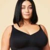 Sugar Candy Fuller Bust Seamless F-HH Cup Wirefree Lounge Bra - Black