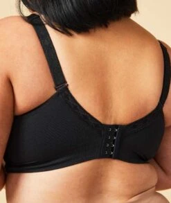 Sugar Candy Fuller Bust Seamless F-HH Cup Wirefree Lounge Bra - Black -BRASTOGO Sales sugar candy fuller seamless everyday bra4