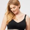 Cake Maternity Popping Candy Fuller Bust Seamless F-HH Cup Wirefree Nursing Bra - Black -BRASTOGO Sales sugar candy fuller seamless non underwired nursing bra black 1