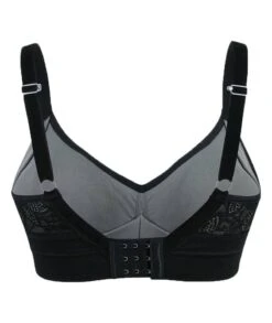 Sugar Candy Lux Fuller Bust Seamless F-HH Cup Wirefree Lounge Bra - Black -BRASTOGO Sales sugar candy lux fuller bust seamless everyday bra black 5