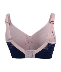 Sugar Candy Lux Fuller Bust Seamless F-HH Cup Wirefree Lounge Bra - Navy -BRASTOGO Sales sugar candy lux fuller bust seamless everyday bra navy 5