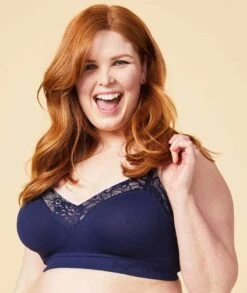 Sugar Candy Lux Fuller Bust Seamless F-HH Cup Wirefree Lounge Bra - Navy -BRASTOGO Sales sugar candy lux fuller bust seamless f hh cup lounge bra navy2