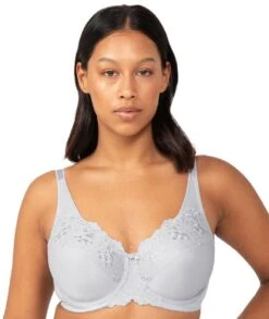 Triumph Embroidered Minimiser Bra 2 Pack - Green/Grey -BRASTOGO Sales triumph embroidered minimiser bra 2 pack green grey1