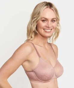 Triumph Lacy Minimizer 2 Pack Bra - Tea Rose/Dark Grey -BRASTOGO Sales triumph lacy minimizer 2 pack bra tea rose dark grey4