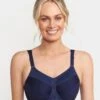 Triumph Triaction Ultra Underwired Sports Bra - Navy -BRASTOGO Sales triumph triaction ultra underwired sports bra navy